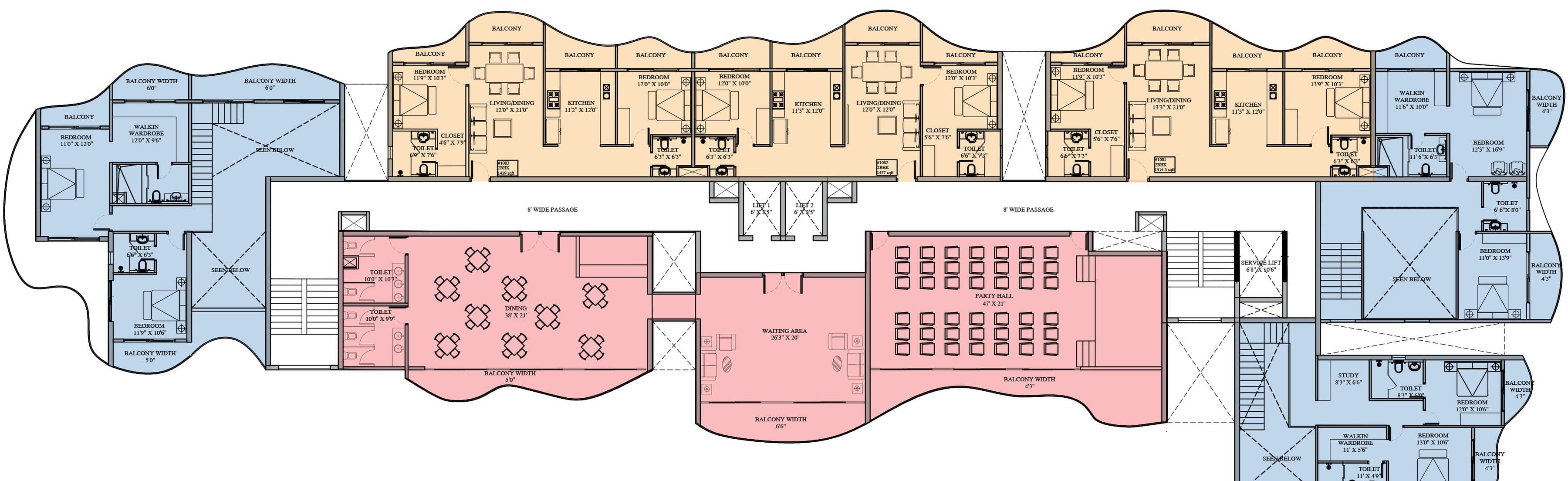 Terrace floor, Terrace floor